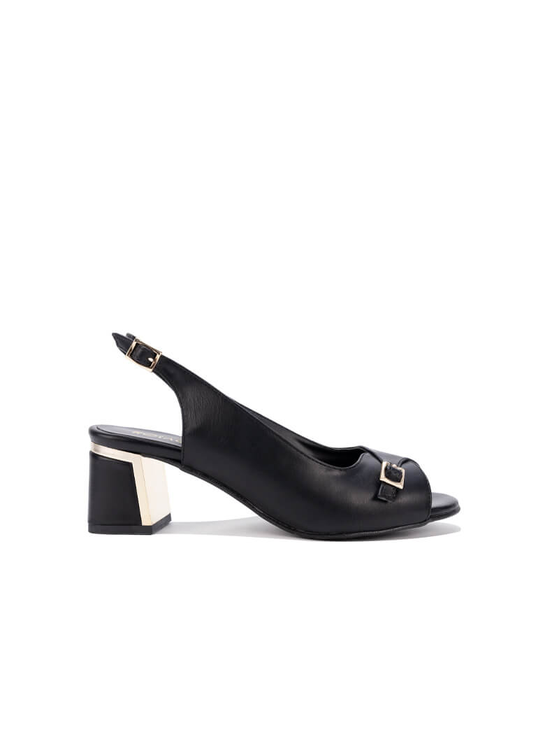 Sandales à talon carré